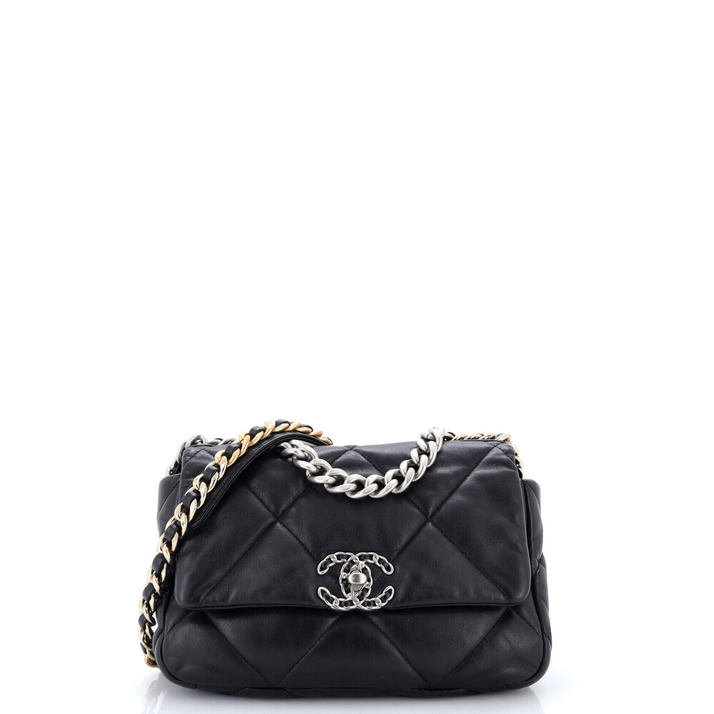 Chanel Medium 19 Flap Bag Quilted Leather